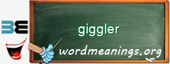 WordMeaning blackboard for giggler